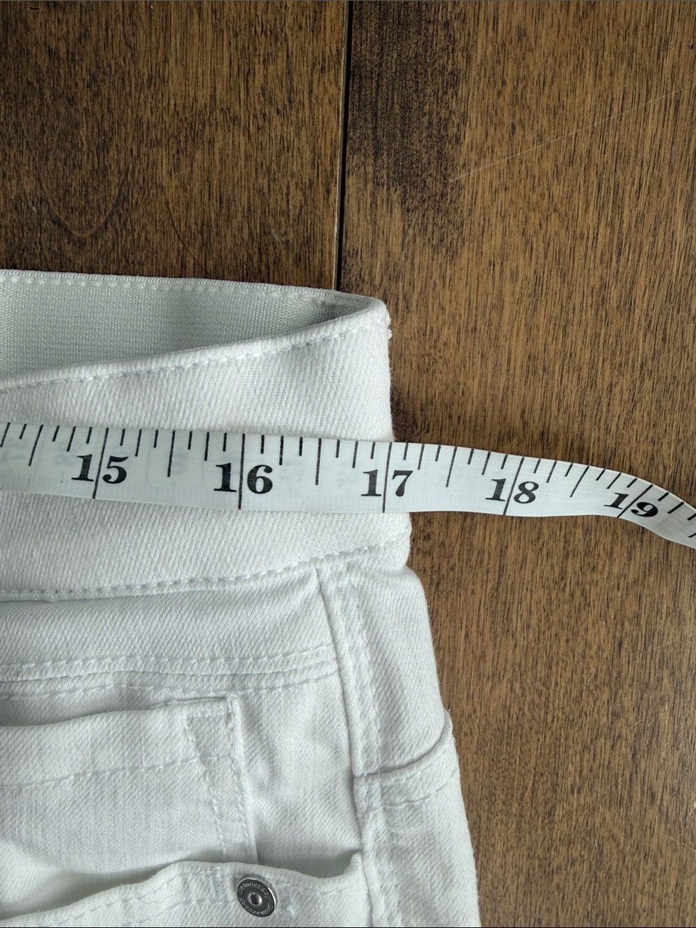 Democracy Ab'solution White High Rise Straight Leg Jeans 14P - Picture 4 of 8